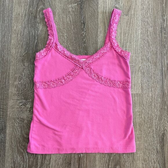 Lilly Pulitzer Vintage Y2K Cami Tank Top Fuchsia Pink - Size: Small - Picture 5 of 7